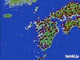 2015年08月04日の九州地方のアメダス(日照時間)