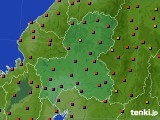 岐阜県のアメダス実況(気温)(2015年08月04日)