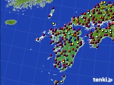 九州地方のアメダス実況(日照時間)(2015年08月05日)
