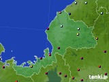 福井県のアメダス実況(日照時間)(2015年08月05日)