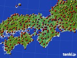 2015年08月05日の近畿地方のアメダス(気温)