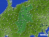 長野県のアメダス実況(風向・風速)(2015年08月05日)