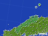 島根県のアメダス実況(風向・風速)(2015年08月05日)