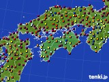 四国地方のアメダス実況(日照時間)(2015年08月06日)