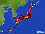 アメダス実況(日照時間)(2015年08月06日)