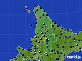 道北のアメダス実況(日照時間)(2015年08月06日)