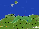 鳥取県のアメダス実況(日照時間)(2015年08月06日)