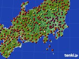 2015年08月06日の関東・甲信地方のアメダス(気温)