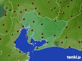 愛知県のアメダス実況(気温)(2015年08月06日)