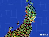 2015年08月07日の東北地方のアメダス(日照時間)