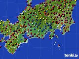 東海地方のアメダス実況(日照時間)(2015年08月07日)