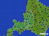 道央のアメダス実況(日照時間)(2015年08月07日)