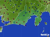 静岡県のアメダス実況(日照時間)(2015年08月07日)