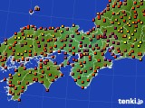 近畿地方のアメダス実況(気温)(2015年08月07日)