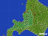 2015年08月07日の道央のアメダス(気温)