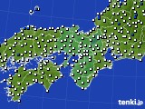 近畿地方のアメダス実況(風向・風速)(2015年08月07日)