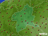 群馬県のアメダス実況(気温)(2015年08月08日)