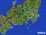 関東・甲信地方のアメダス実況(日照時間)(2015年08月09日)