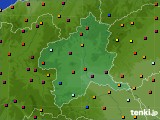 2015年08月09日の群馬県のアメダス(日照時間)