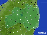 福島県のアメダス実況(風向・風速)(2015年08月09日)