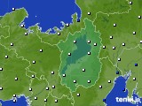 滋賀県のアメダス実況(風向・風速)(2015年08月09日)