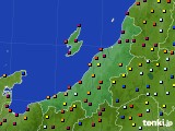 新潟県のアメダス実況(日照時間)(2015年08月10日)