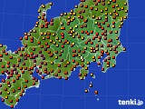 2015年08月10日の関東・甲信地方のアメダス(気温)