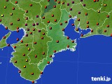 三重県のアメダス実況(気温)(2015年08月10日)