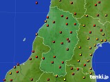 2015年08月10日の山形県のアメダス(気温)