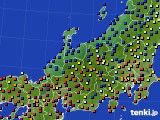北陸地方のアメダス実況(日照時間)(2015年08月11日)