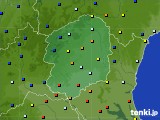 栃木県のアメダス実況(日照時間)(2015年08月11日)