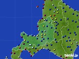 道央のアメダス実況(日照時間)(2015年08月11日)