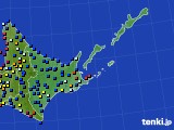 道東のアメダス実況(日照時間)(2015年08月11日)