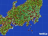 2015年08月11日の関東・甲信地方のアメダス(気温)