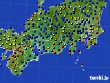 東海地方のアメダス実況(日照時間)(2015年08月12日)