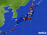 アメダス実況(日照時間)(2015年08月12日)