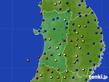 2015年08月12日の秋田県のアメダス(日照時間)