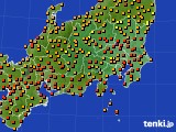 2015年08月12日の関東・甲信地方のアメダス(気温)