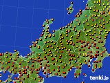 2015年08月12日の北陸地方のアメダス(気温)
