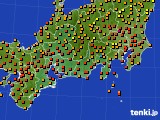東海地方のアメダス実況(気温)(2015年08月12日)