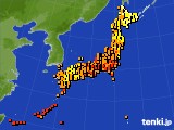 アメダス実況(気温)(2015年08月12日)