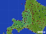 道央のアメダス実況(日照時間)(2015年08月13日)
