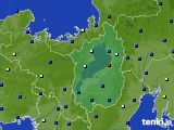 滋賀県のアメダス実況(日照時間)(2015年08月13日)