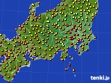 2015年08月13日の関東・甲信地方のアメダス(気温)