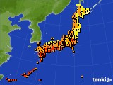 アメダス実況(気温)(2015年08月13日)