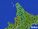 道北のアメダス実況(日照時間)(2015年08月14日)