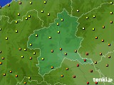 群馬県のアメダス実況(気温)(2015年08月14日)