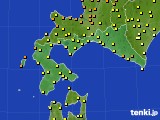 2015年08月14日の道南のアメダス(気温)