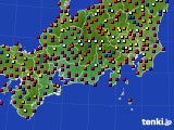 東海地方のアメダス実況(日照時間)(2015年08月15日)