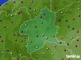 2015年08月15日の群馬県のアメダス(日照時間)